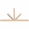 Ekena Millwork Saratoga Smooth Timber Gable Bracket, Douglas Fir, 84"W x 56"H x 3 1/2"D x 3 1/2"F, 16/12 Pitch GBW084X56X0404SAR00SDF - alternate 4